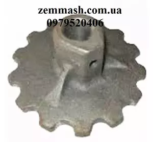 Звездочка СЗГ 00.117 (z=14, t=31,75) вала контрпривода СЗ-3.6 Звездочка СЗГ 00.117 (z=14, t=31,75) вала контрпривода СЗ-3.6