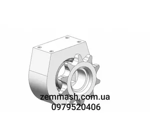 Корпус подшипника в сборе с звездой (лоток зерновой) Корпус подшипника в сборе с звездой (лоток зерновой)