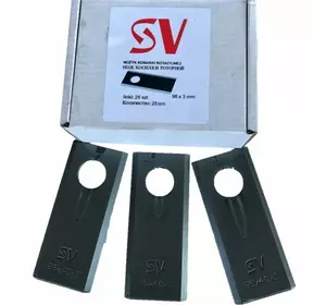Нож косилки роторной Z-069 Z-169 SV 96×40×3 Польша Нож косилки роторной Z-069 Z-169 SV 96×40×3 Польша