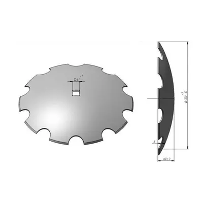 Диск ромашка Солоха 65г сталь