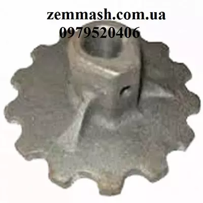 Звездочка СЗГ 00.117 (z=14, t=31,75) вала контрпривода СЗ-3.6