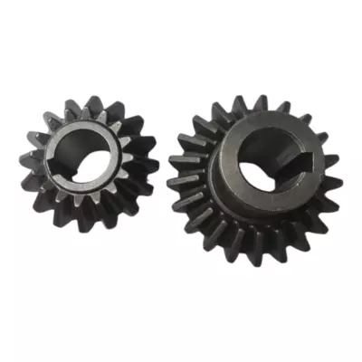 Пара шестерен конических на косилку роторную польскую 16 и 21 зуб на 25 вал