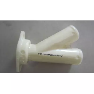 Трубка грядиля сошника на два семяпровода (тройник пластмас.) СЗМ-4 (Велес-Агро)